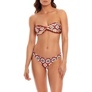 Agua Bendita Bikini Set Kezia Bandeau Top and Reversible Bottom Size S